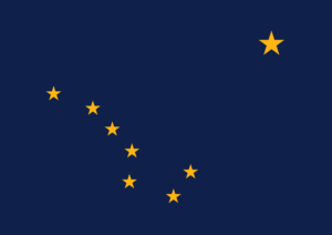 Flagge von Alaska, USA