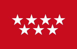 Flagge von Madrid, Spanien