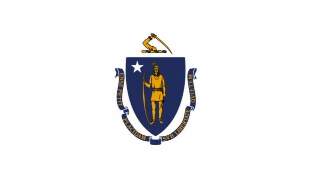 Massachusetts Flagge
