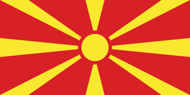 Nordmazedonien Flagge