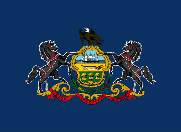 Pennsylvania USA Flagge