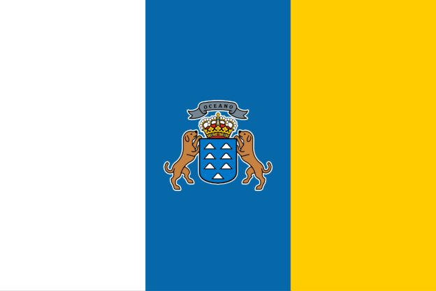 Flagge der Kanarischen Inseln