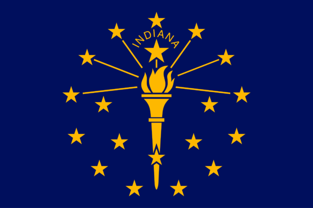 Indiana USA Flagge