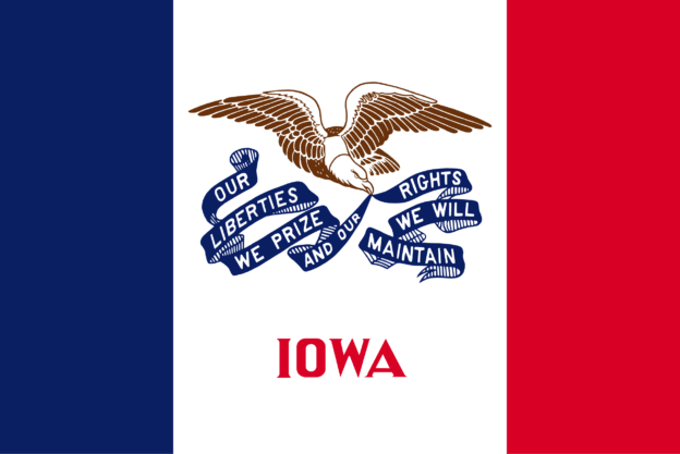 Iowa USA Flagge