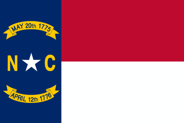 North Carolina USA Flagge