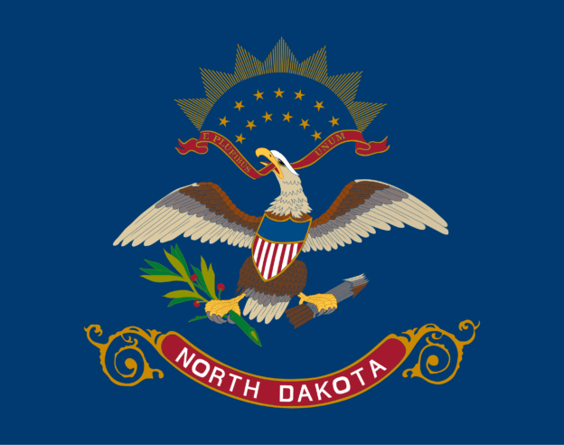 North Dakota USA Flagge