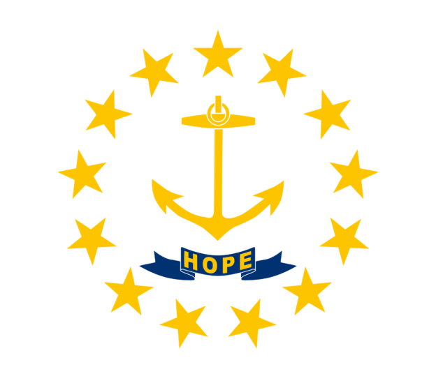 Rhode Island USA Flagge