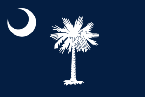 Flagge von South Carolina, USA