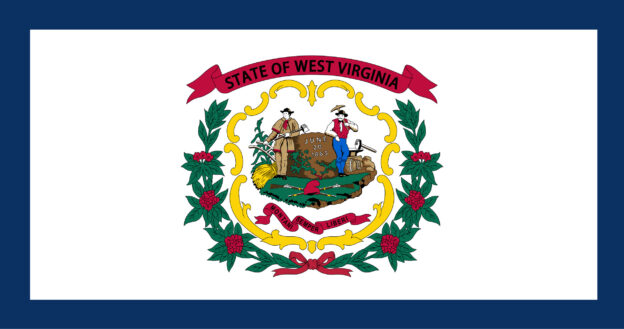 West Virginia USA Flagge