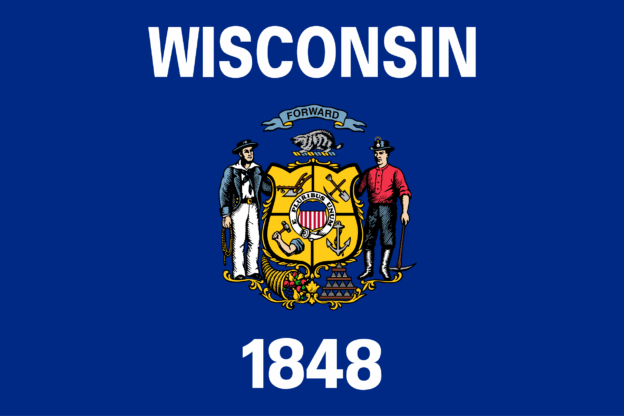 Wisconsin USA Flagge