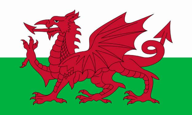 Wales Flagge