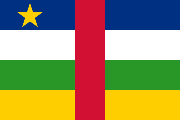 Zentralafrikanische Republik Flagge