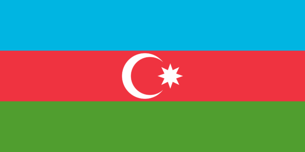 Aserbaidschan Flagge