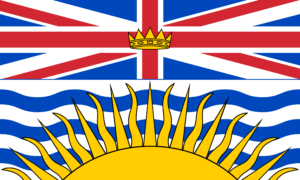 Flagge von British Columbia, Kanada