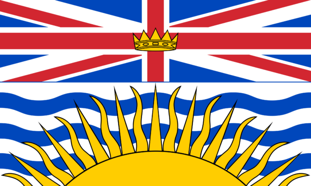 Flagge von British Columbia, Kanada