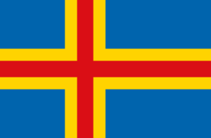 Flagge von Åland, Finnland