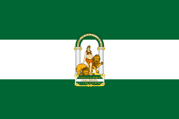 Flagge von Andalusien, Spanien