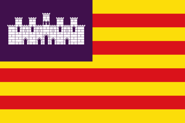 Flagge der Balearischen Inseln, Spanien
