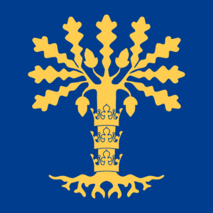 Flagge von Blekinge län, Schweden