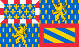 Flagge von Bourgogne-Franche-Comté, Frankreich