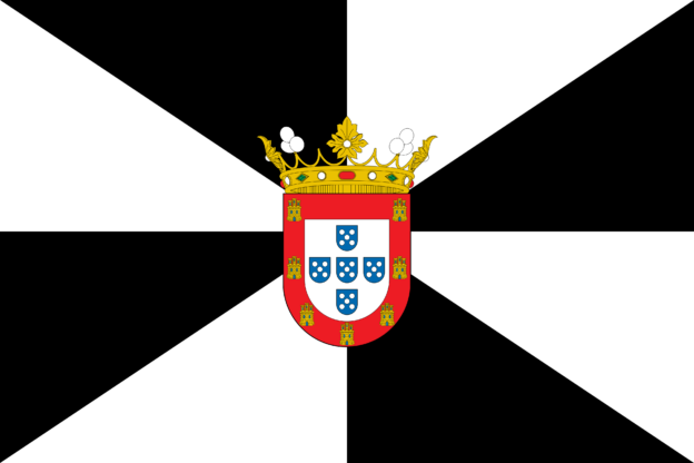 Flagge von Ceuta, Spanien