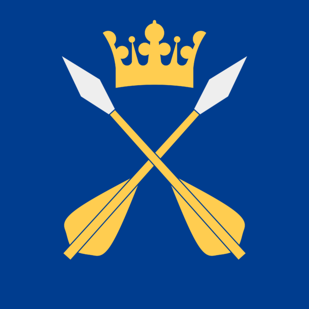 Flagge von Dalarnas län, Schweden