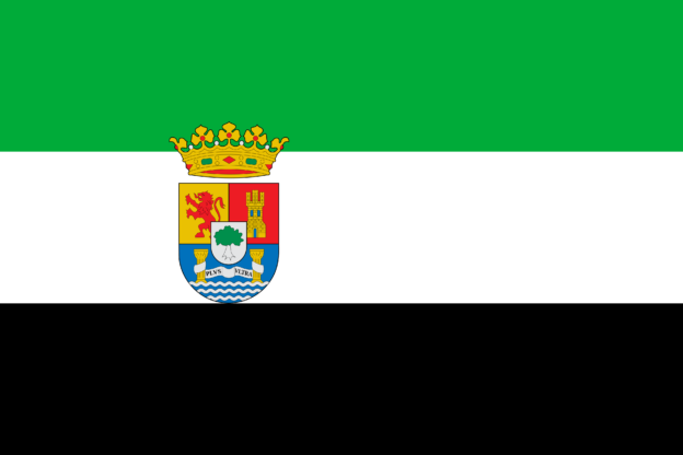 Flagge von Extremadura, Spanien