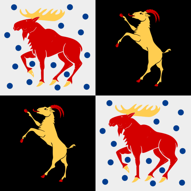 Flagge von Gävleborgs län, Schweden