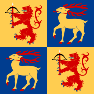 Flagge von Kalmar län, Schweden