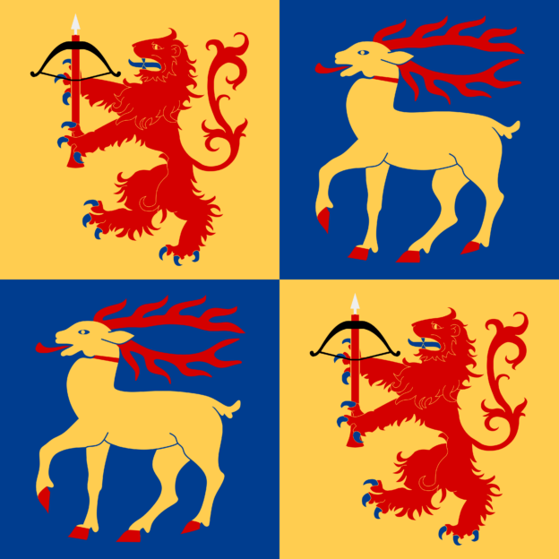 Flagge von Kalmar län, Schweden