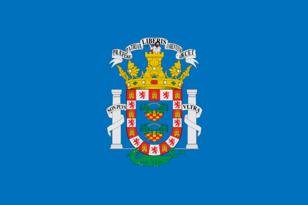 Flagge von Melilla, Spanien