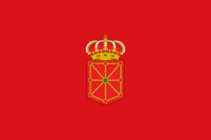 Flagge von Navarra, Spanien Flagge von Navarra, Spanien