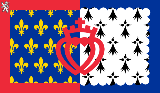 Flagge von Pays de la Loire, Frankreich