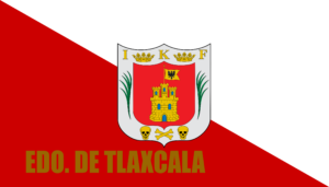 Flagge von Tlaxcala, Mexiko