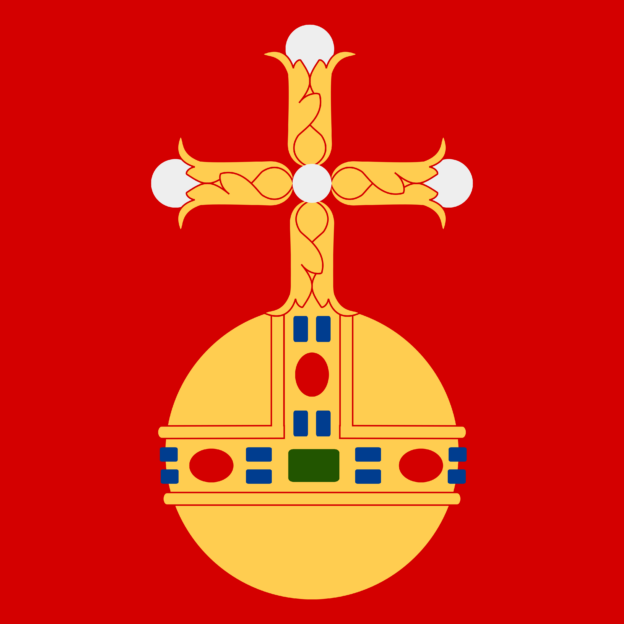 Flagge von Uppsala län, Schweden