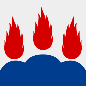 Flagge von Västmanlands län, Schweden
