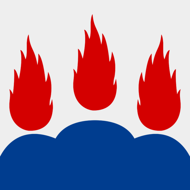 Flagge von Västmanlands län, Schweden