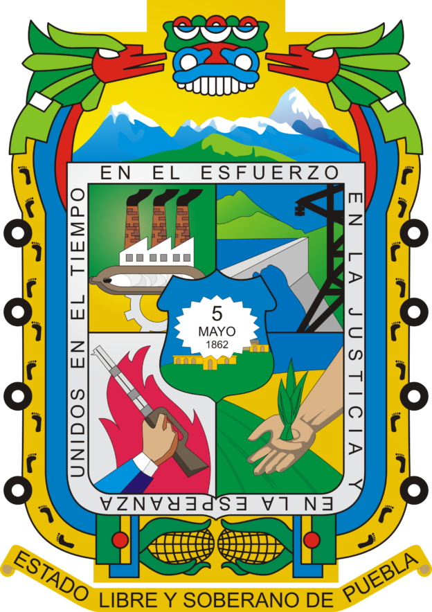 Wappen von Puebla, Mexiko